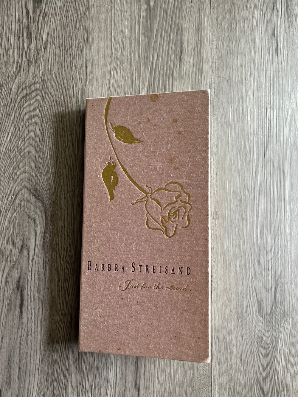 Barbra Streisand 'Just for the Record' Pink Rose Collector Booklet!